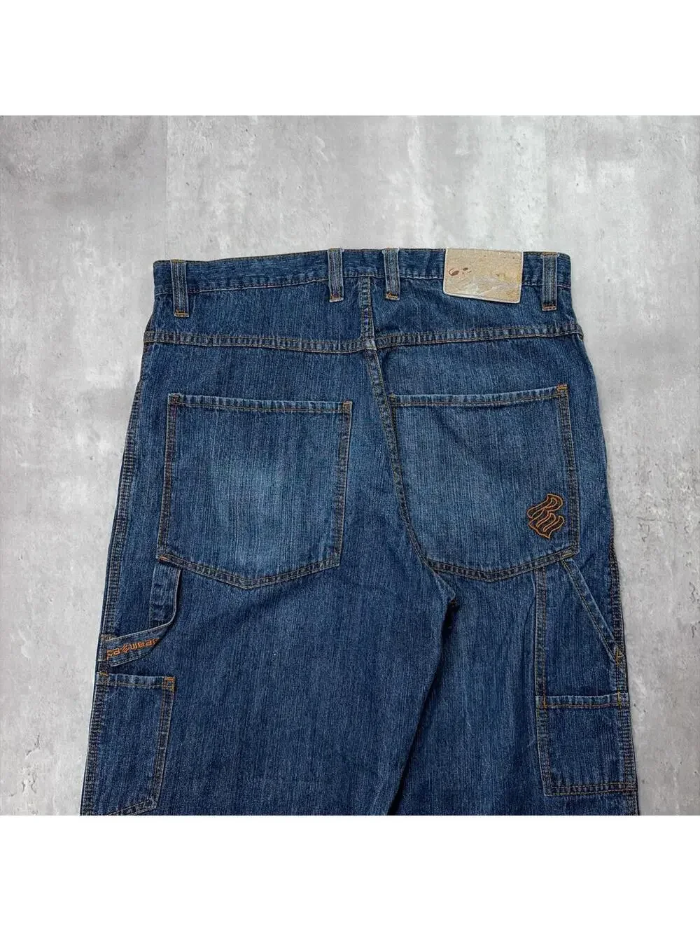 Y2K Dark Wash Rocawear Grunge Baggy Carpenter Denim Jeans